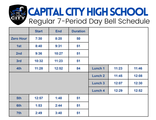 Bell Schedule